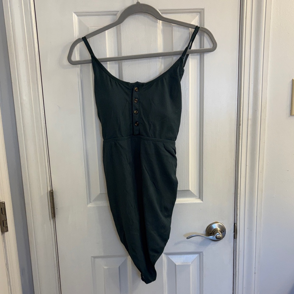 Elegant Hunter Green Maternity One-Piece Swimsuit